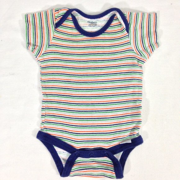 Baby Boy  Lot of 10 Pieces One Piece Snap 3-6 Month Short Sleeves Various Brands - Picture 2 of 10